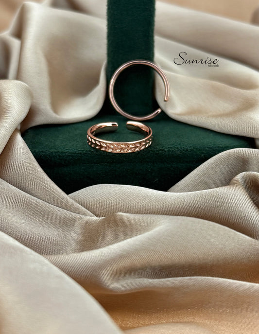 ROSE GOLD BAND TOE RINGS