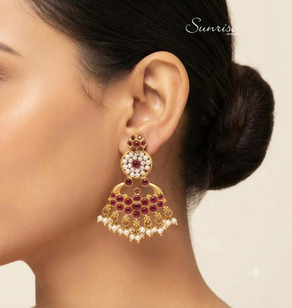 RED FUSION EARRINGS