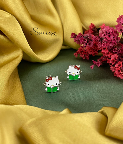 HELLO KITTY ENAMEL PENDANT SET