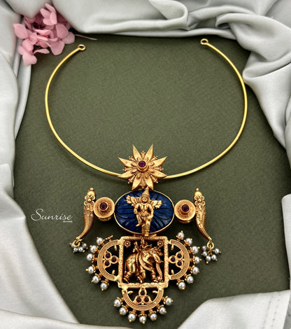 LAPIS  FUSION PENDANT AND HASLI