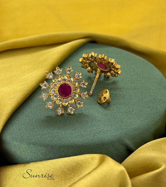 RUBY PINK EARRING