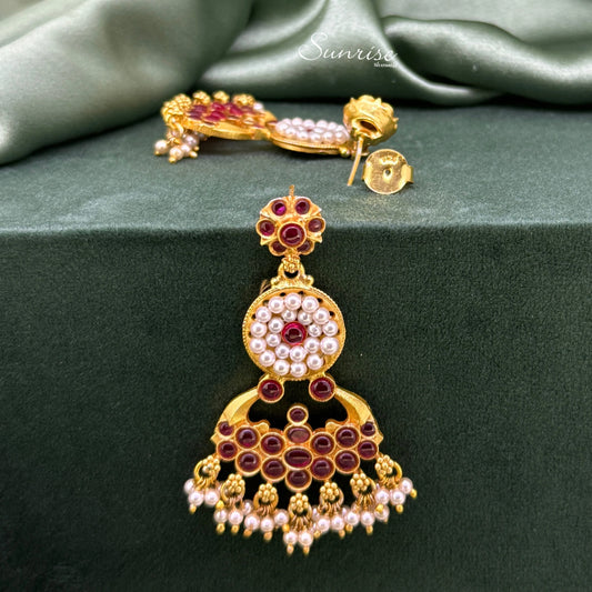 RED FUSION EARRINGS