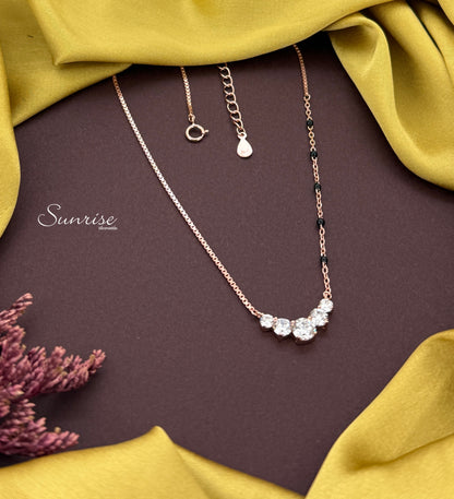 ROSE GOLD MANGALSUTRA NECKLACE
