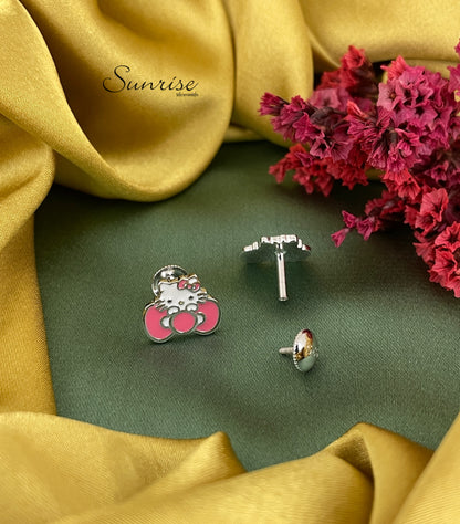 HELLO KITTY ENAMEL PENDANT SET