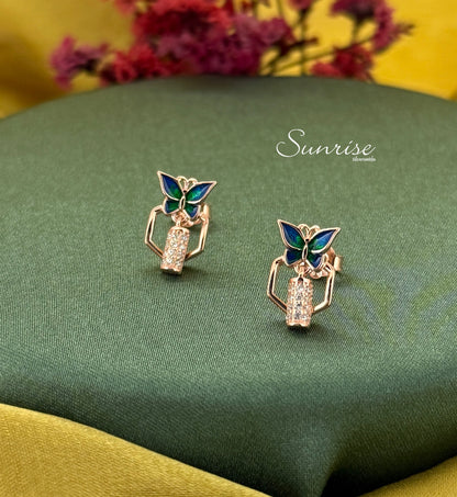 ROSE GOLD BUTTERFLY PENDANT SET