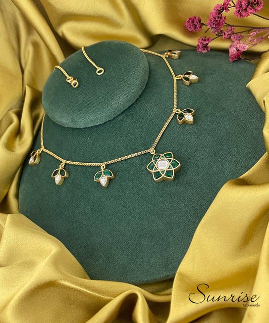 FLORAL KUNDAN NECKLACE