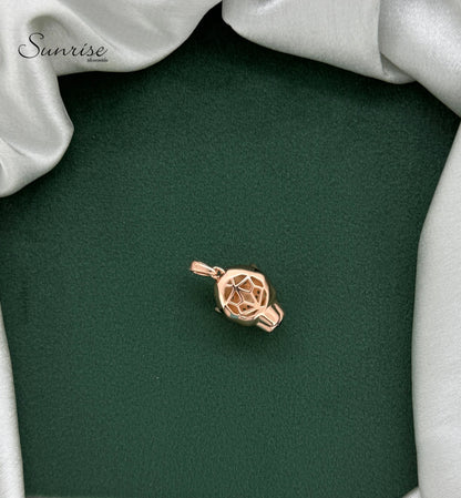 ROSE GOLD PANTHER HEAD  PENDANT