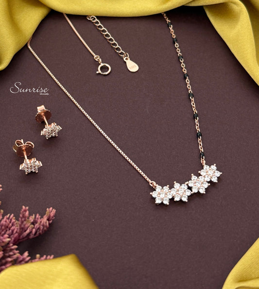 FLORAL MANGALSUTRA NECKLACE