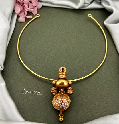 LAKSHMI FUSION PENDANT AND HASLI