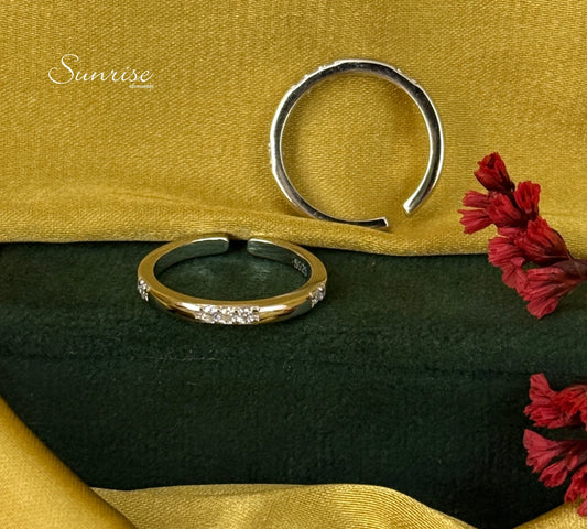 CZ TOE RINGS