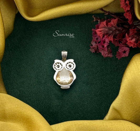 PINK OWL PENDANT