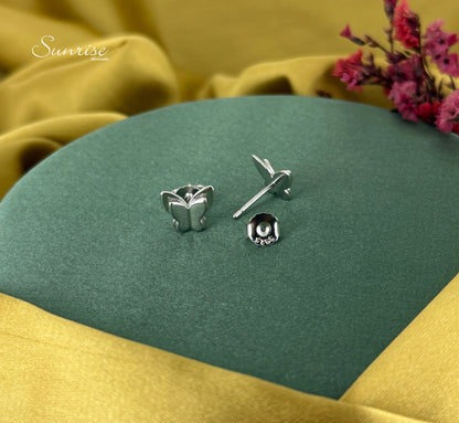 TWIN BUTTERFLY SILVER PENDANT SET