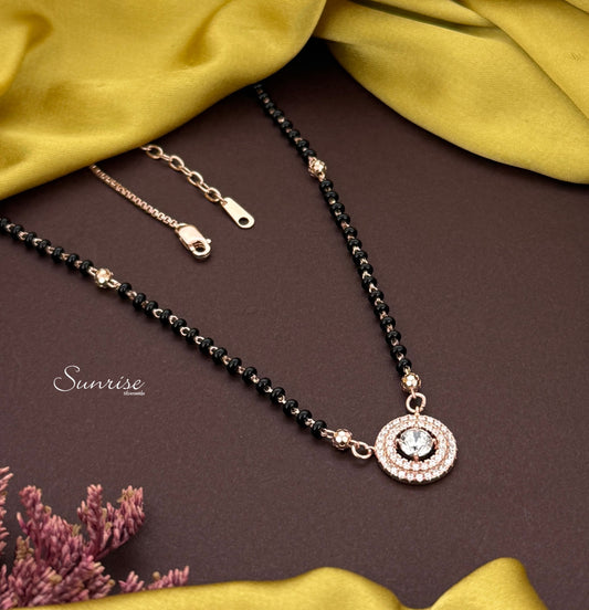 FANCY BLACK BEAD MANGALSUTRA
