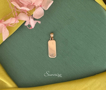 ENAMEL ROSE GOLD PENDANT SET