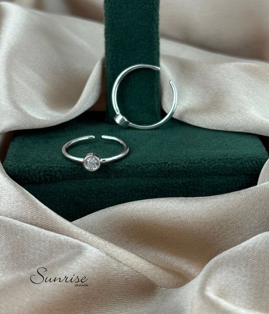 CZ TOE RINGS