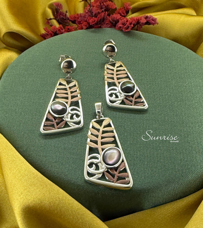 LEAF PENDANT SET