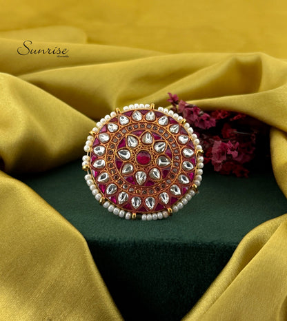 KUNDAN FINGER RING