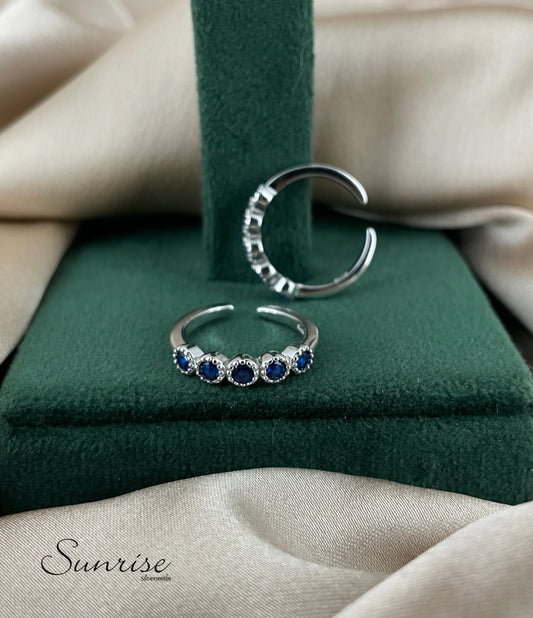 BLUE STONES TOE RINGS