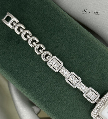 CZ SILVER WATCH