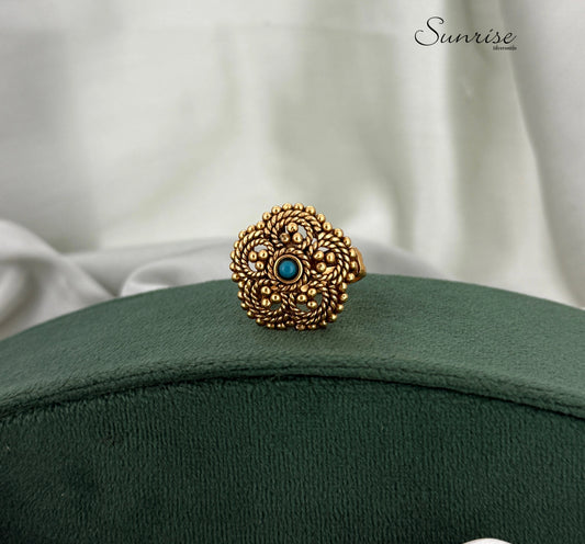 TURQUOISE FUSION  FINGER RING