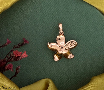 ROSE GOLD FLORAL PENDANT SET