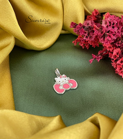 HELLO KITTY ENAMEL PENDANT SET