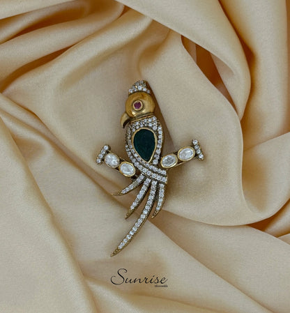 VICTORIAN PARROT BROOCH