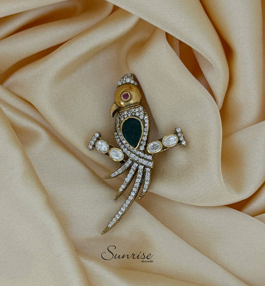 VICTORIAN PARROT BROOCH