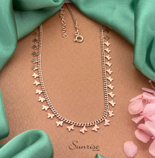 BUTTERFLY ROSE GOLD NECKLACE