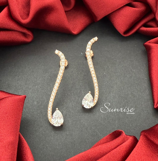 ROSE GOLD FANCY EARRINGS