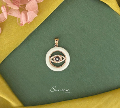 EVIL EYE ROSE GOLD PENDANT SET