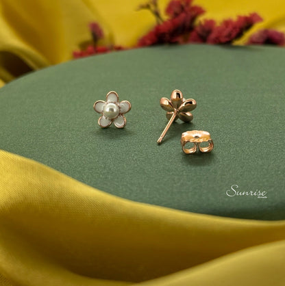 ENAMEL FLORAL PENDANT SET