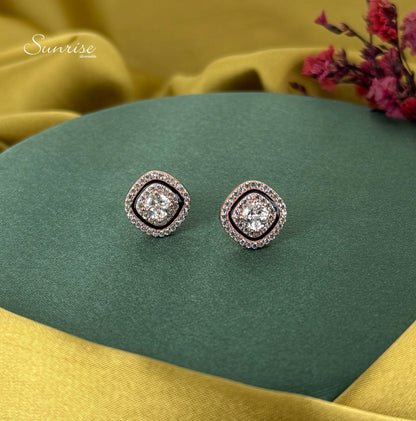 TRENDY ROSE GOLD PENDANT SET