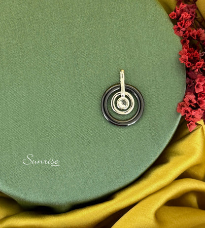 TWIN RINGS PENDANT SET