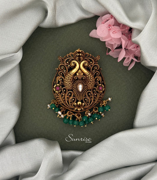 PEACOCK ANTIQUE PENDANT