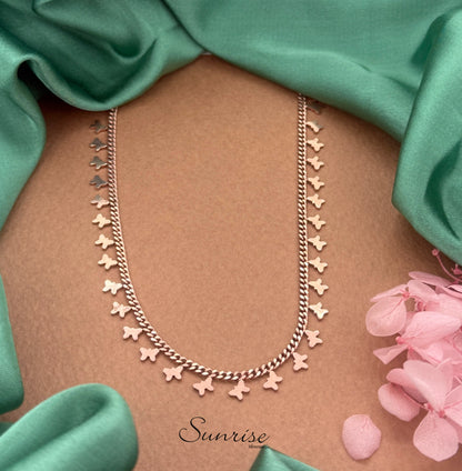 BUTTERFLY ROSE GOLD NECKLACE