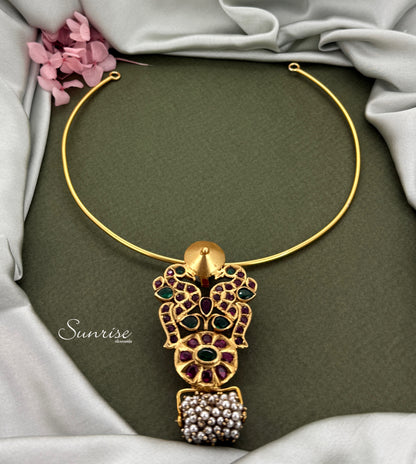 PEACOCK  FUSION PENDANT AND HASLI