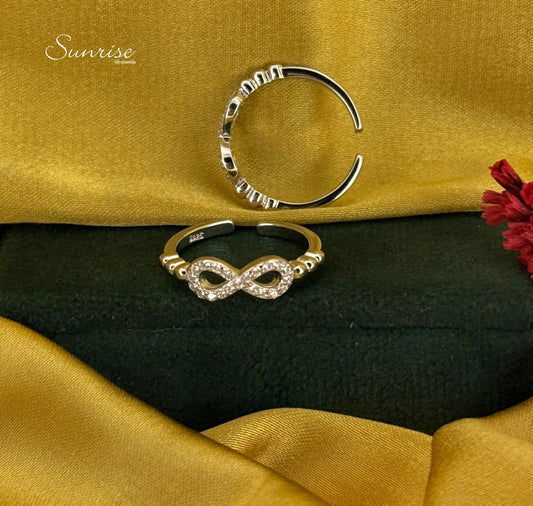 INFINITY CZ TOE RINGS
