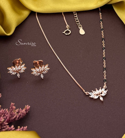 LOTUS ROSE GOLD NECKLACE