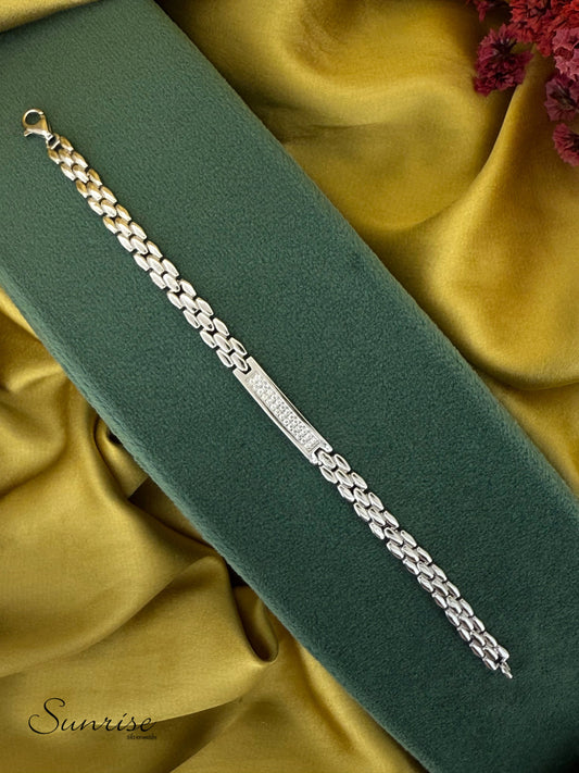 CZ SILVER PLATED  BRACELET