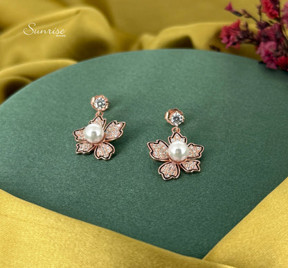 PEARL ROSE GOLD PENDANT SET