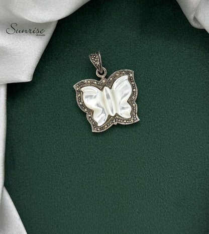 MARCASITE BUTTERFILY PENDANT