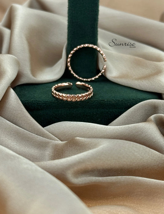 ROSE GOLD BAND TOE RINGS