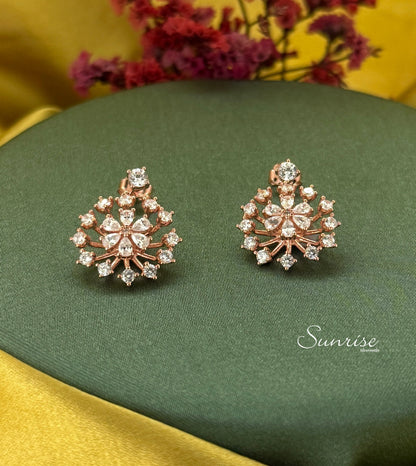 ROSE GOLD FLORAL PENDANT SET