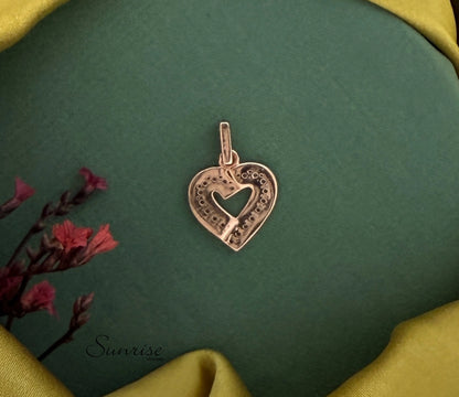 CZ ROSE GOLD PENDANT SET