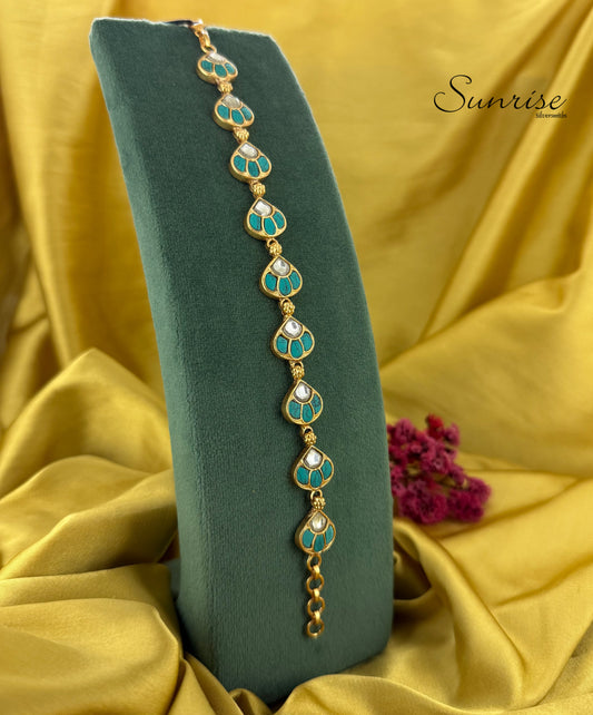 TURQUOISE KUNDAN BRACELET