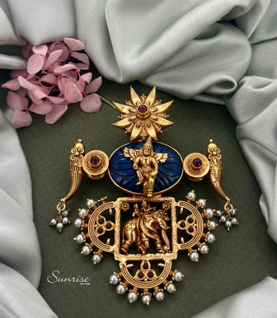 LAPIS  FUSION PENDANT AND HASLI