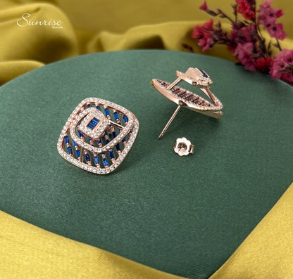 FANCY BLUE STONE PENDANT SET