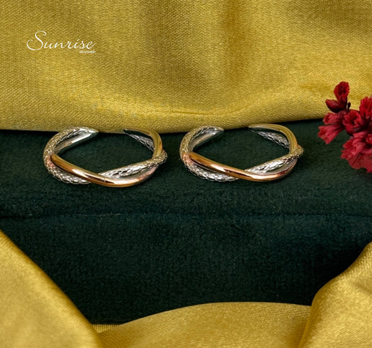 TWO TONE TOE RINGS