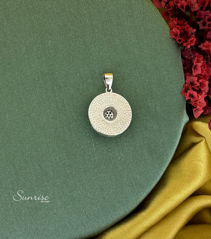 PINK ENAMEL PENDANT SET